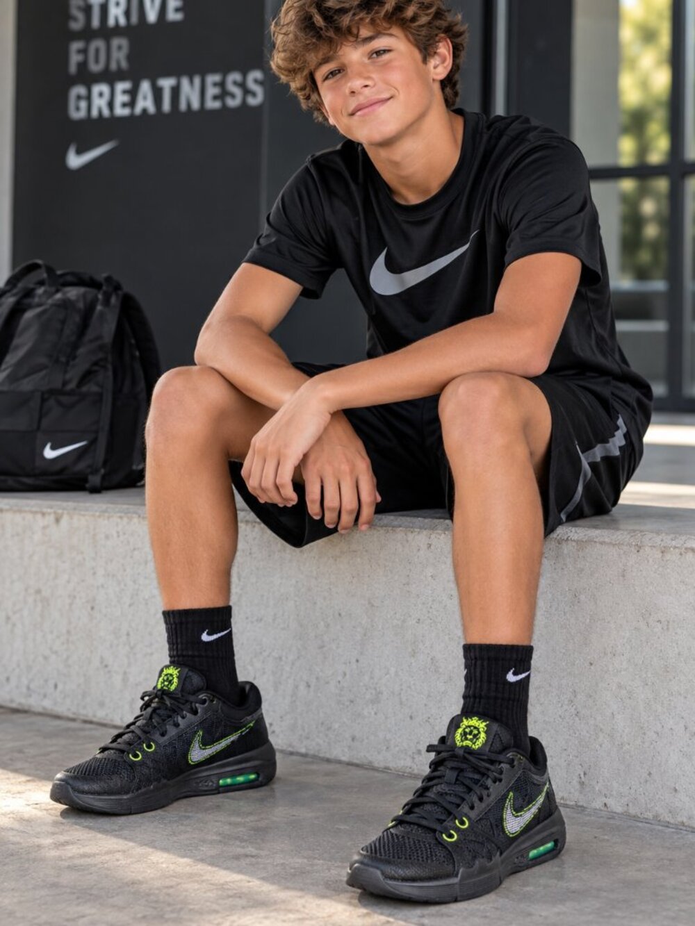 New Nike LeBron Witness 8 Men’s Size 10 Black Volt Basketball Shoes
